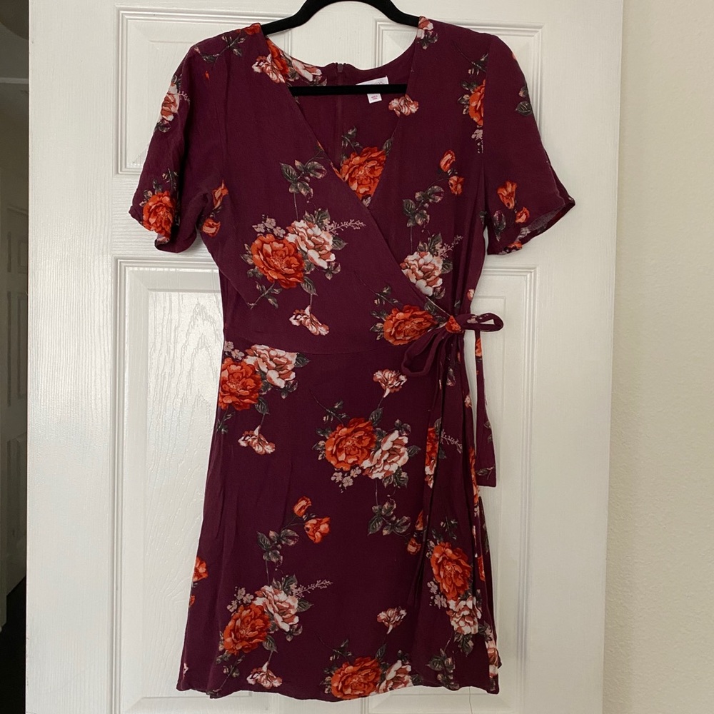 Floral wrap dress